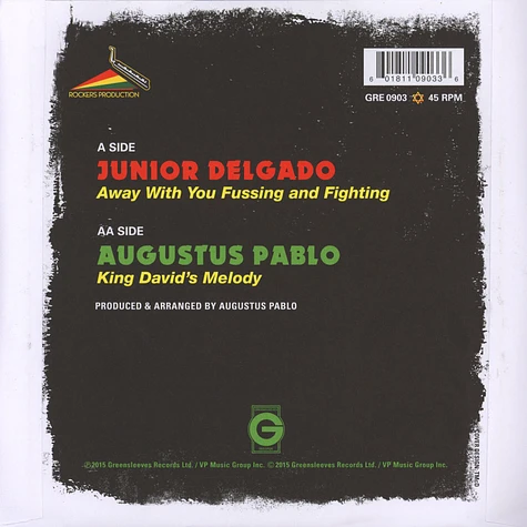 Junior Delgado / Augustus Pablo - Away With Your Fussing / King David's Melody