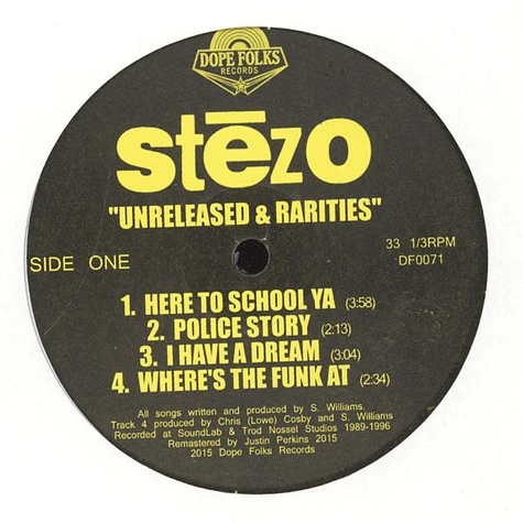 Stezo - Unreleased & Rarities