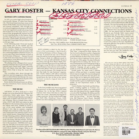 Gary Foster - Kansas City Connections