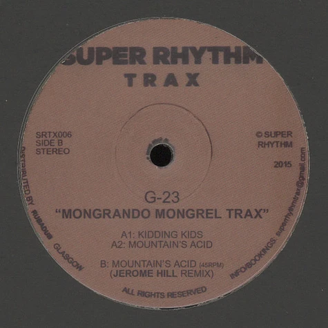 G-23 - Mongrando Mongrel Trax Jerome Hill Remix