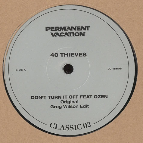 40 Thieves - Permanent Vacation Classic Volume 2