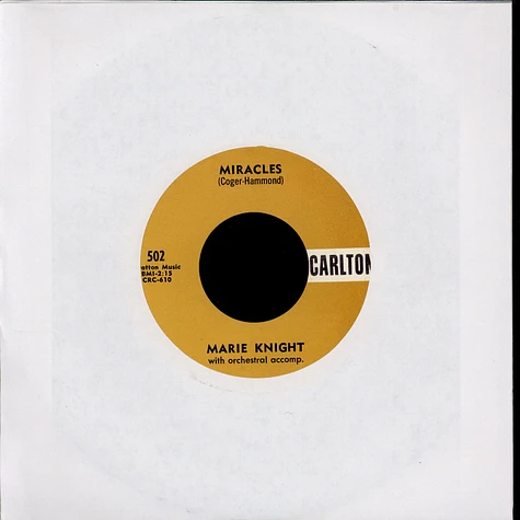 Marie Knight And Rex Garvin / Marie Knight - I Can't Sit Down / Miracles