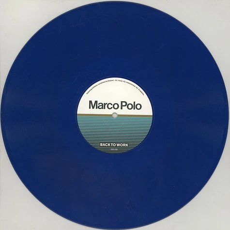 Marco Polo - Back To Work / I Refuse Blue Vinyl Double Pack