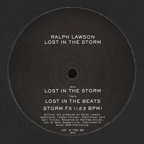 Ralph Lawson - Lost In The Storm