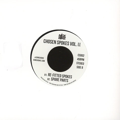 DJ Nick Bike - Chosen Spokes Volume 2