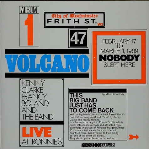 Clarke-Boland Big Band - Live At Ronnie's ; Album 1 ; Volcano