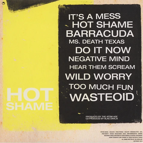 The Atom Age - Hot Shame