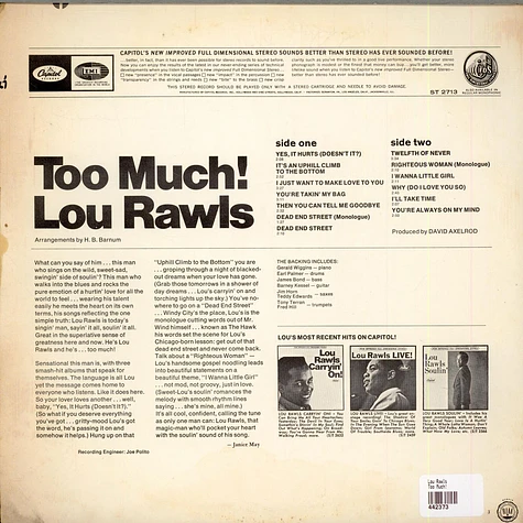 Lou Rawls - Too Much!