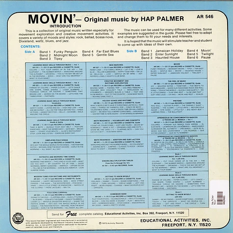 Hap Palmer - Movin'