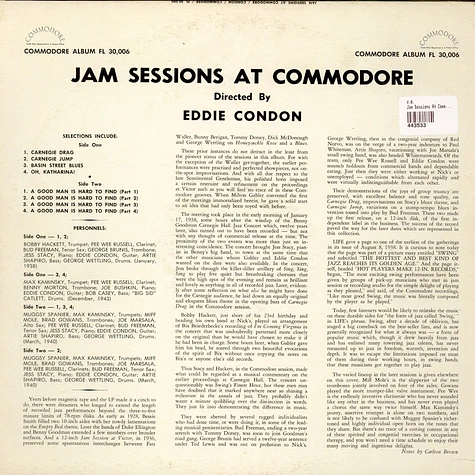 V.A. - Jam Sessions At Commodore