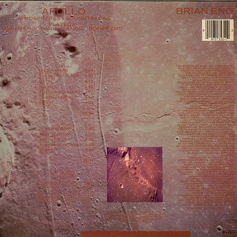 Brian Eno With Daniel Lanois & Roger Eno - Apollo - Atmospheres & Soundtracks