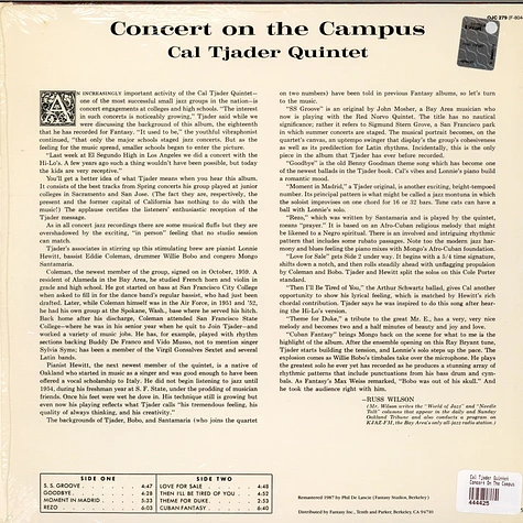Cal Tjader Quintet - Concert On The Campus