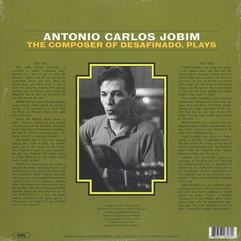 Antonio Carlos Jobim - The Composer Of Desafinado 180g Vinyl Edition