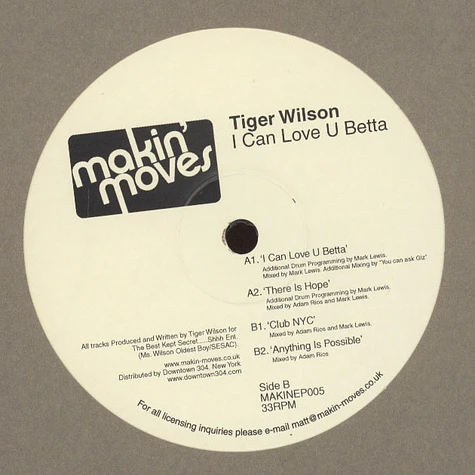 Tiger Wilson - I Can Love U Betta