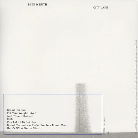 Bing & Ruth - City Lake