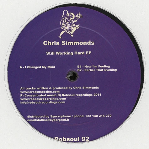 Chris Simmonds - Still Working Hard EP