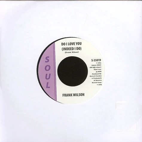 Frank Wilson - Do I Love You (Indeed I Do)