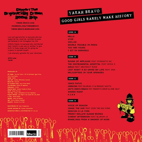 Yarah Bravo - Good Girls Rarely Make History Red Vinyl Edition