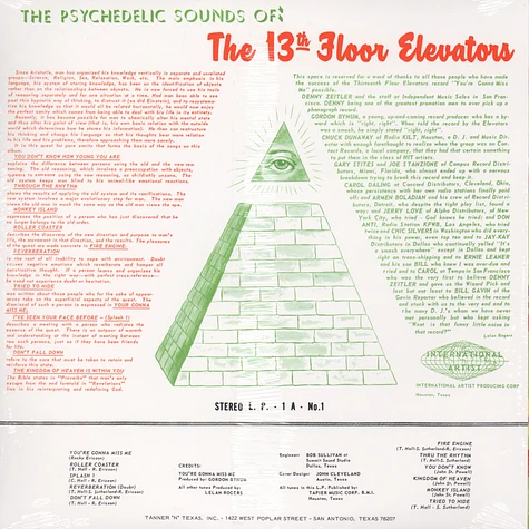 13th Floor Elevators - The 13th Floor Elevators Colored Vinyl Edition
