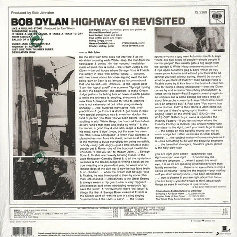 Bob Dylan - Highway 61 Revisted