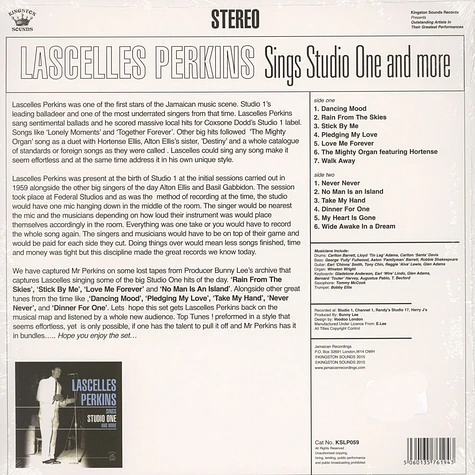 Lacelles Perkins - Sing Studio One And More