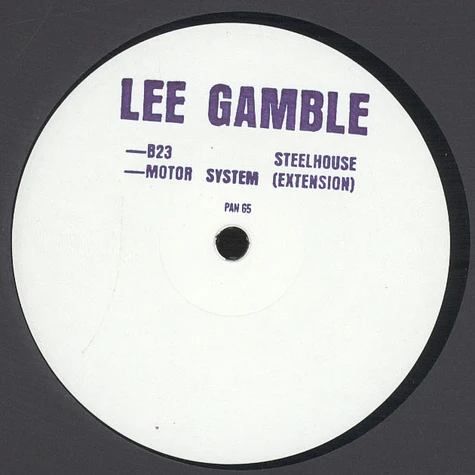 Lee Gamble - B23 Steelhouse / Motor System (Extension)