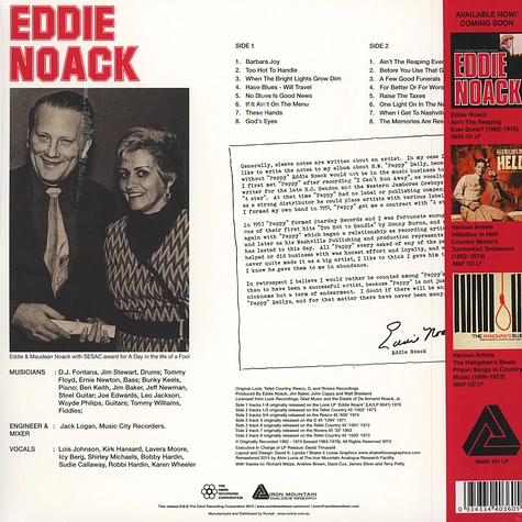 Eddie Noack - Ain't The Reaping Ever Done? 1962-1976