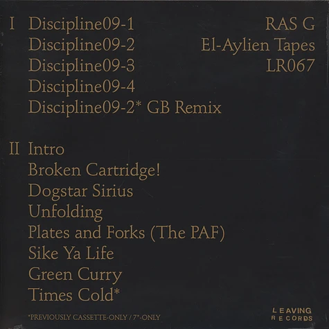 Ras G - The El-Aylien Tapes Volume 1 & 2