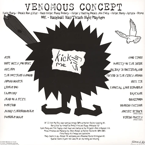 Venomous Concept - Kick Me Silly VCIII Black Vinyl Edition