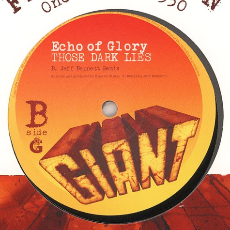 Echo Of Glory - Those Dark Lies