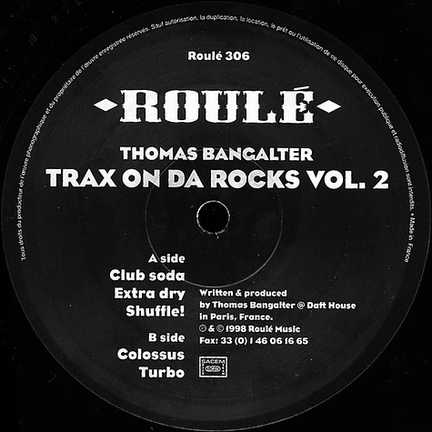 Thomas Bangalter - Trax On Da Rocks Vol. 2