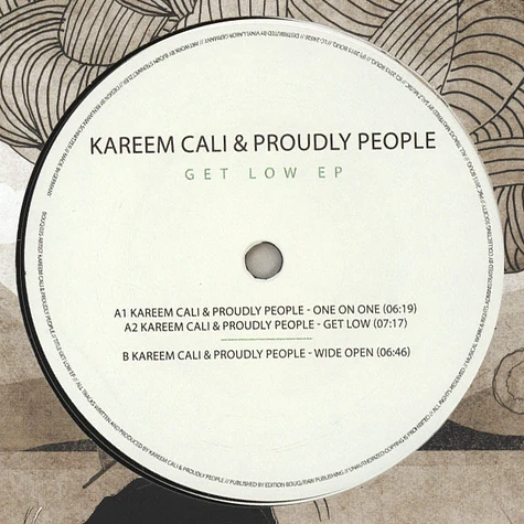Kareem Cali & Proudly People - Get Low EP
