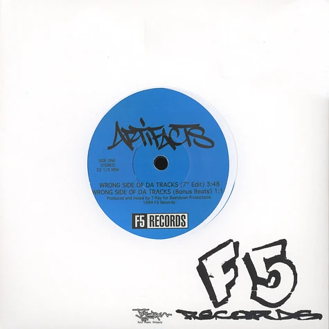 Artifacts - Wrong Side Of Da Tracks Black Vinyl Edition