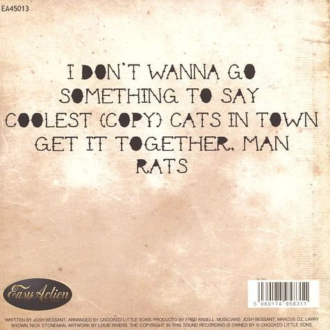 Crooked Little Sons - Cats & Rats EP