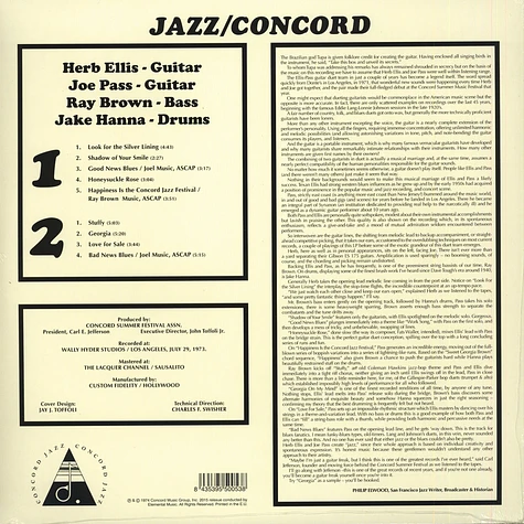 Herb Ellis, Ray Brown, Joe Pass, Jake Hanna - Jazz / Concord
