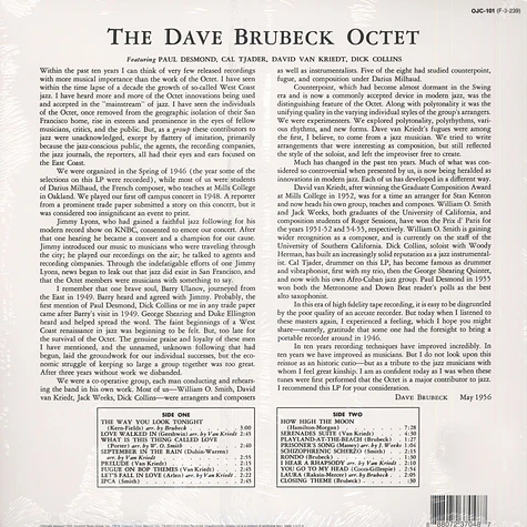 Dave Brubeck Octet - Dave Brubeck Octet