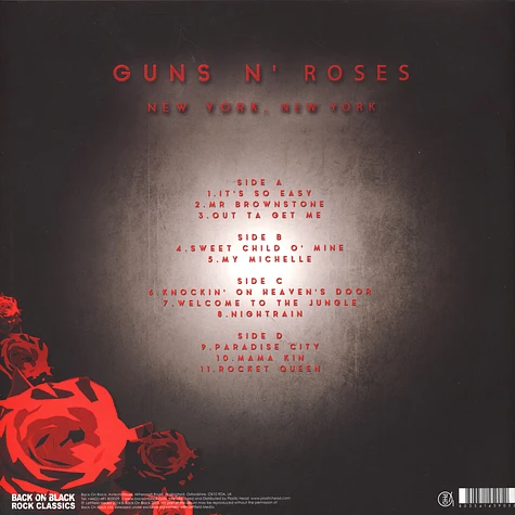 Guns N' Roses - The Ritz - New York City Black Vinyl Edition