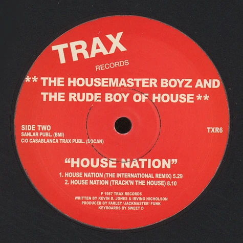Housemaster Boyz & The Rude Boy Of House, The - House Nation