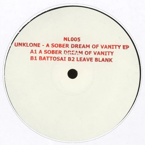 Unklone - A Sober Dream Of Vanity EP