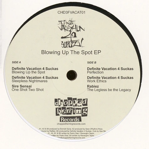 Definite Vacation 4 Sukuz - Blowing Up The Spot EP
