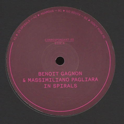 Benoit Gagnon & Massimiliano Pagliara - In Spirals