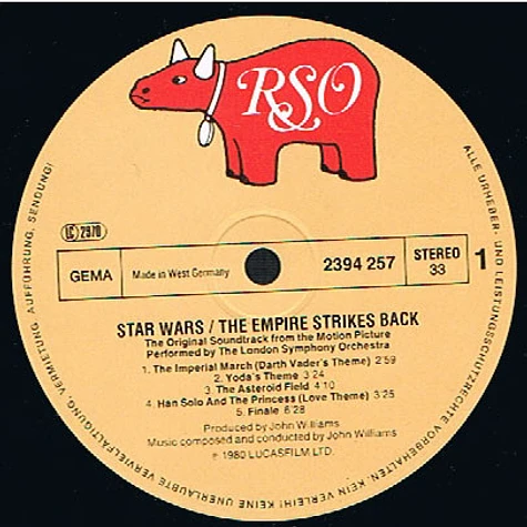 John Williams , The London Symphony Orchestra - Star Wars: The Empire Strikes Back (The Original Soundtrack From The Motion Picture)