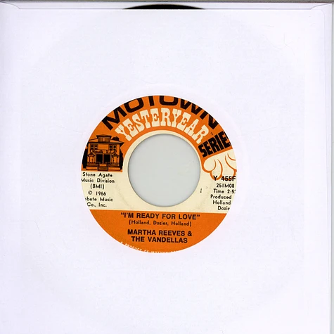 Martha Reeves & The Vandellas - Jimmy Mack / I'm Ready For Love