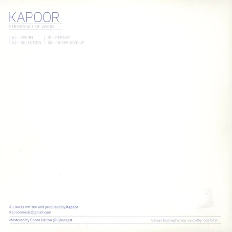 Kapoor - Persistence Of Vision