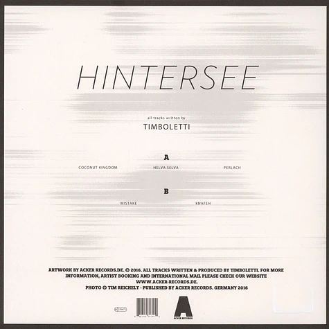 Timboletti - Hintersee EP