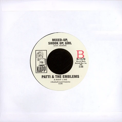 Patti and the Emblems - I'm Gonna Love You A Long, Long Time / Mixed Up, Shook Up Girl