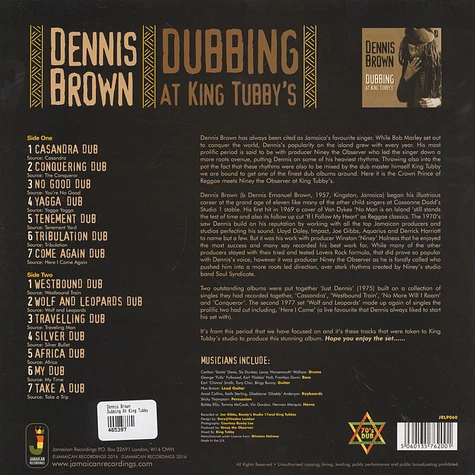 Dennis Brown - Dubbing At King Tubby