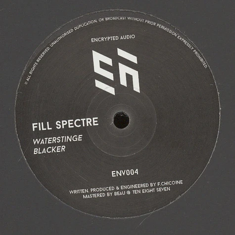 Fill Spectre - Blacker / Waterstinge