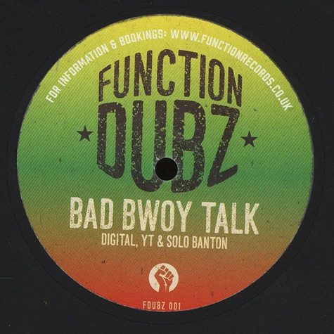 Digital, Y.T. & Solo Banton - Function Dubz Limited 10" Vinyl