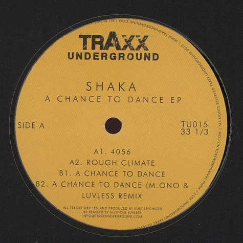 Shaka - A Chance To Dance EP